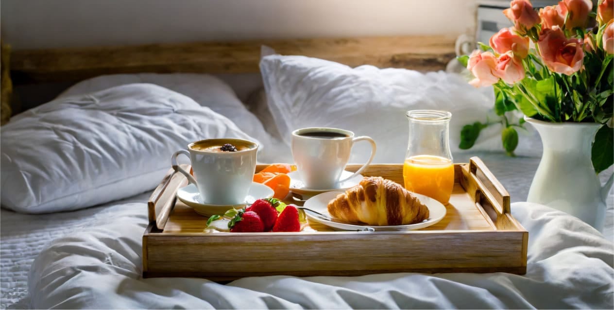breakfast in bed Cadeautje vergeten