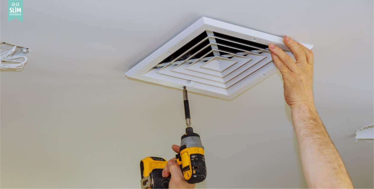 Ventilatieroosters in huis